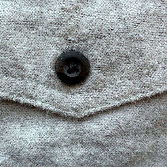 Burnside Heather Gray Button-Up Shirt Cotton Polyester Blend Mens Size XL - Picture 5 of 8